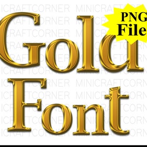 DIGITAL Gold Letters / Fancy Font PNG / PNG Letters / Png font / Fancy Gold Letters / Wedding Letters Font / Gold Lettering / Cursive Letter