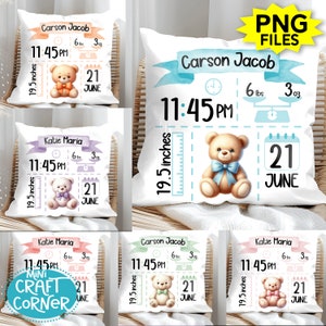 DIGITAL Baby Blanket PNG / Baby Blanket File / Baby Blanket Template / Baby Stats Template / Baby Blanket Sublimation File /Sublimation Baby