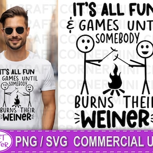 SVG All Fun and Games / funny shirt svg / husband shirt / stick figure svg / funny svg for men / funny husband svg / sarcastic svg