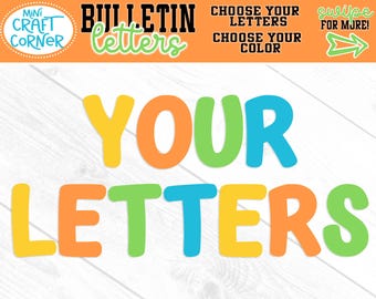Custom Cardstock Banner Letters, Personalized Party Banner, Custom Name Banner, Birthday Decor, Baby Shower Decorations, Bulletin Letters