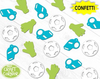 Soccer Confetti, Soccer Ball Table Decor, Sports Party Decorations, Soccer Birthday Party Supplies, Team Celebration Confetti