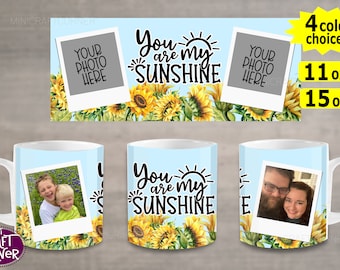 Tazza con stampa a sublimazione DIGITALE a forma di girasole / Tazza con stampa a sublimazione / Design a sublimazione / Tazza per la festa della mamma con stampa a sublimazione / PNG con stampa a sublimazione / PNG con stampa a sublimazione