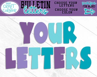 Custom Cardstock Banner Letters, Personalized Party Banner, Custom Name Banner, Birthday Decor, Baby Shower Decorations, Bulletin Letters