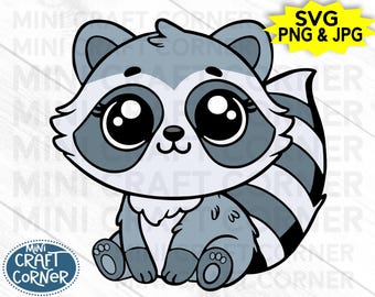 Clipart DIGITAL de guaxinim / Guaxinim sentado / Clipart de guaxinim fofo / Clipart de guaxinim bebê / Animais da floresta / Clipart da floresta / Festa na floresta
