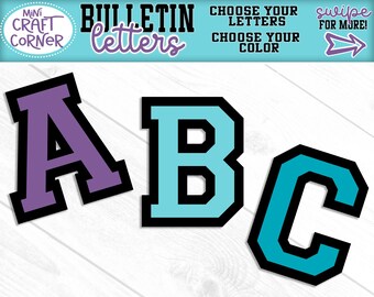 Custom Cardstock Banner Letters, Personalized Party Banner, Custom Name Banner, Birthday Decor, Baby Shower Decorations, Bulletin Letters