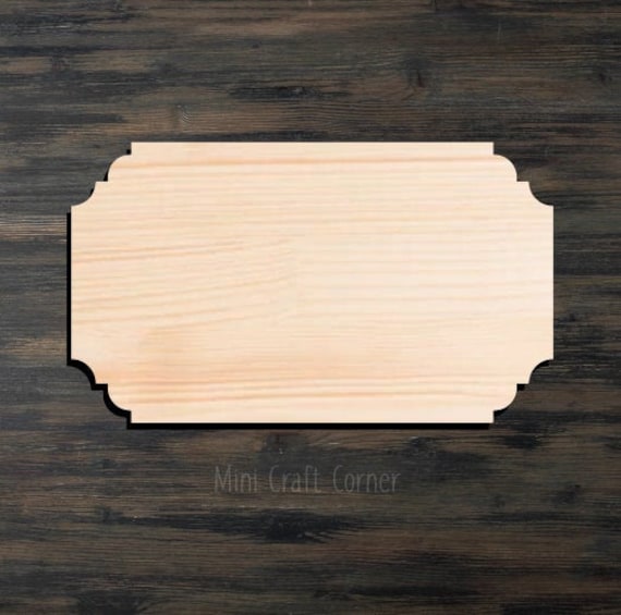 Wooden Plaque Various Sizes Unfinished DIY Wood Craft To Sell Ready to  Paint Wood Wooden Stacked Cutout - Woodcraft Patterns