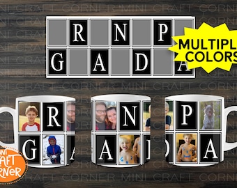 DIGITAL Sublimation Fathers Day Mug Design / Sublimation Mug / Sublimation Design / Grandpa Mug Sublimation / Grandpa Mug PNG / Mug PNG