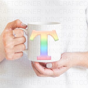 DIGITAL Rainbow Letters / Rainbow Letters PNG / Letters PNG / Sublimation Rainbow Letters Print / Pride / Pride Font / Rainbow Font /Clipart image 3