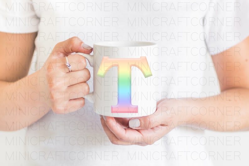 DIGITAL Rainbow Letters / Rainbow Letters PNG / Letters PNG / Sublimation Rainbow Letters Print / Pride / Pride Font / Rainbow Font /Clipart image 3