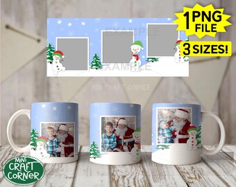 DIGITAL Sublimations Weihnachtstasse Design / Sublimationstasse / Sublimationsdesign / Weihnachtstasse Sublimation / Weihnachten PNG / Weihnachtstasse