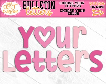 Custom Cardstock Banner Letters, Personalized Party Banner, Custom Name Banner, Birthday Decor, Baby Shower Decorations, Bulletin Letters