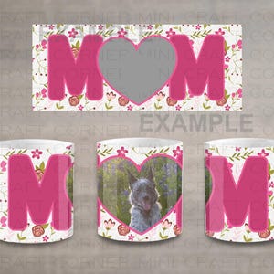 DIGITALES Sublimations-Muttertagsbecher-Design / Sublimationsbecher / Sublimationsdesign / Muttertagsbecher-Sublimation / Sublimation PNG / Becher PNG