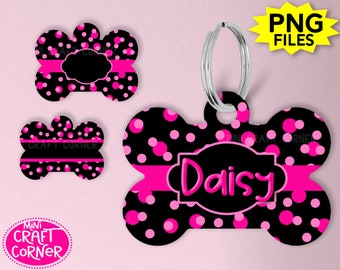 DIGITAL Sublimation Dog Bone Tag / Dog Bone Sublimation Tag / Dog Tag Sublimation / Keychain Sublimation / Keychain Template /Dog Tag Design