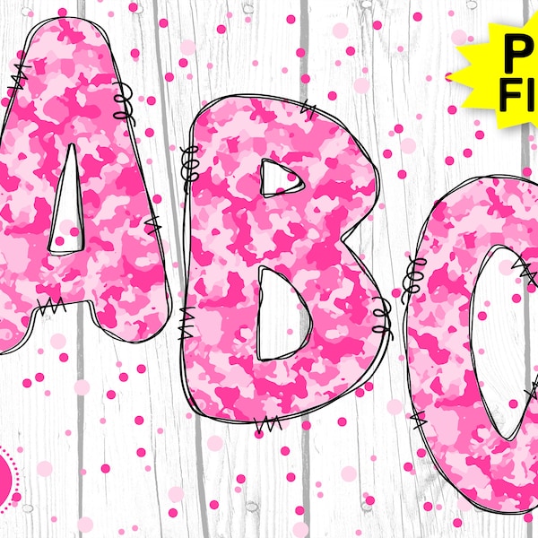 Camo Letters - Etsy