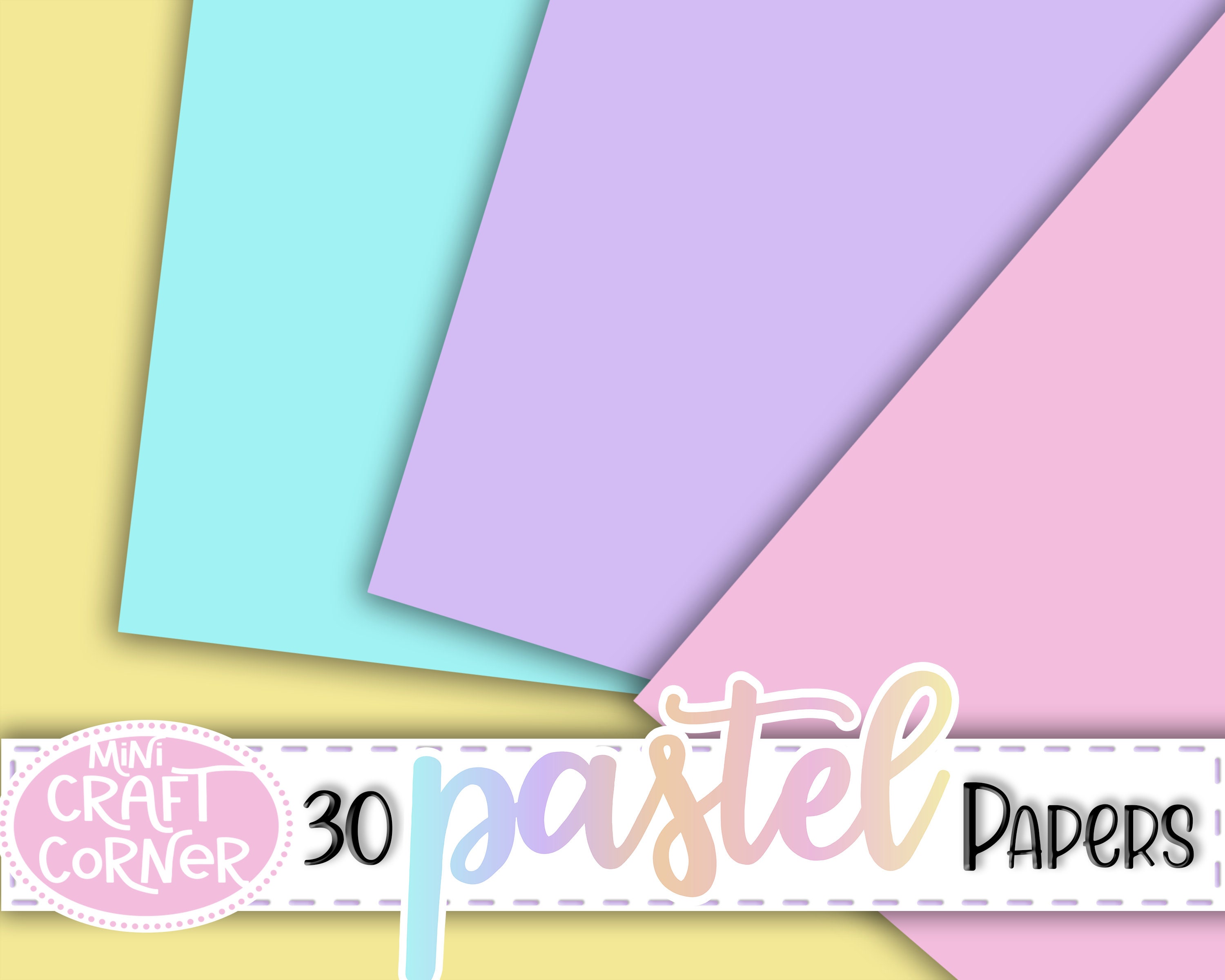 Pastel Digital Paper / Digital Paper Pastels / Easter Digital Paper / Solid  Digital Paper / Plain Digital Paper / Pastel Paper Digital 