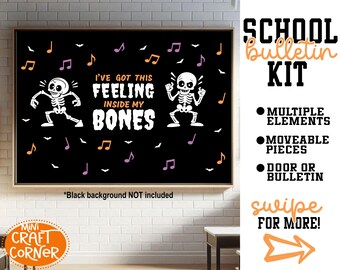 Precut Teacher Decor Kit / Teacher Bulletin Board Kit / Teacher Door Decorations / Teacher Decor / Classroom Decor / Teacher Halloween Door