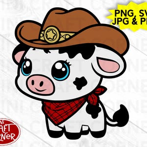 DIGITAL Cow Clipart / Cow Sitting / Cute Cow Clipart / Baby Cow Clipart / Cow SVG / Baby Cow SVG / Cow Birthday / Farm Clipart / Farm Svg