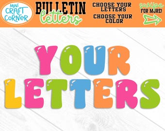 Custom Cardstock Banner Letters, Personalized Party Banner, Custom Name Banner, Birthday Decor, Baby Shower Decorations, Bulletin Letters