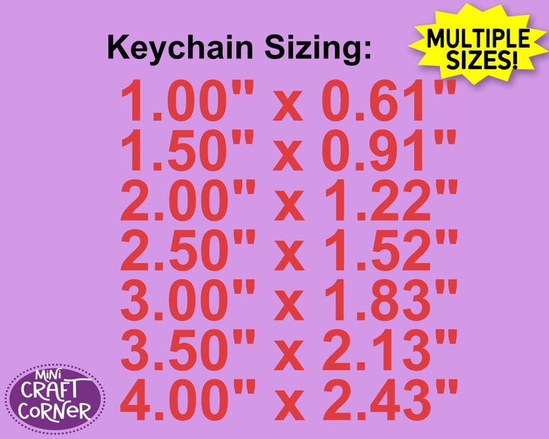 Key Chain Sizing Blank Acrylic Keychain Shape | Clear Acrylic Keychain Blanks for DIY ...
