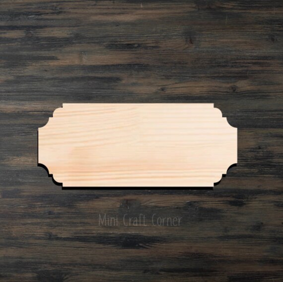 Plaque Wooden Cutout / Wood Plaque Blank / Wood Plaque Etsy