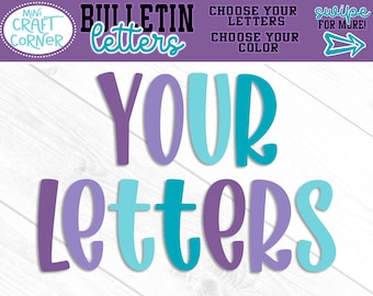 Custom Cardstock Banner Letters, Personalized Party Banner, Custom Name Banner, Birthday Decor, Baby Shower Decorations, Bulletin Letters
