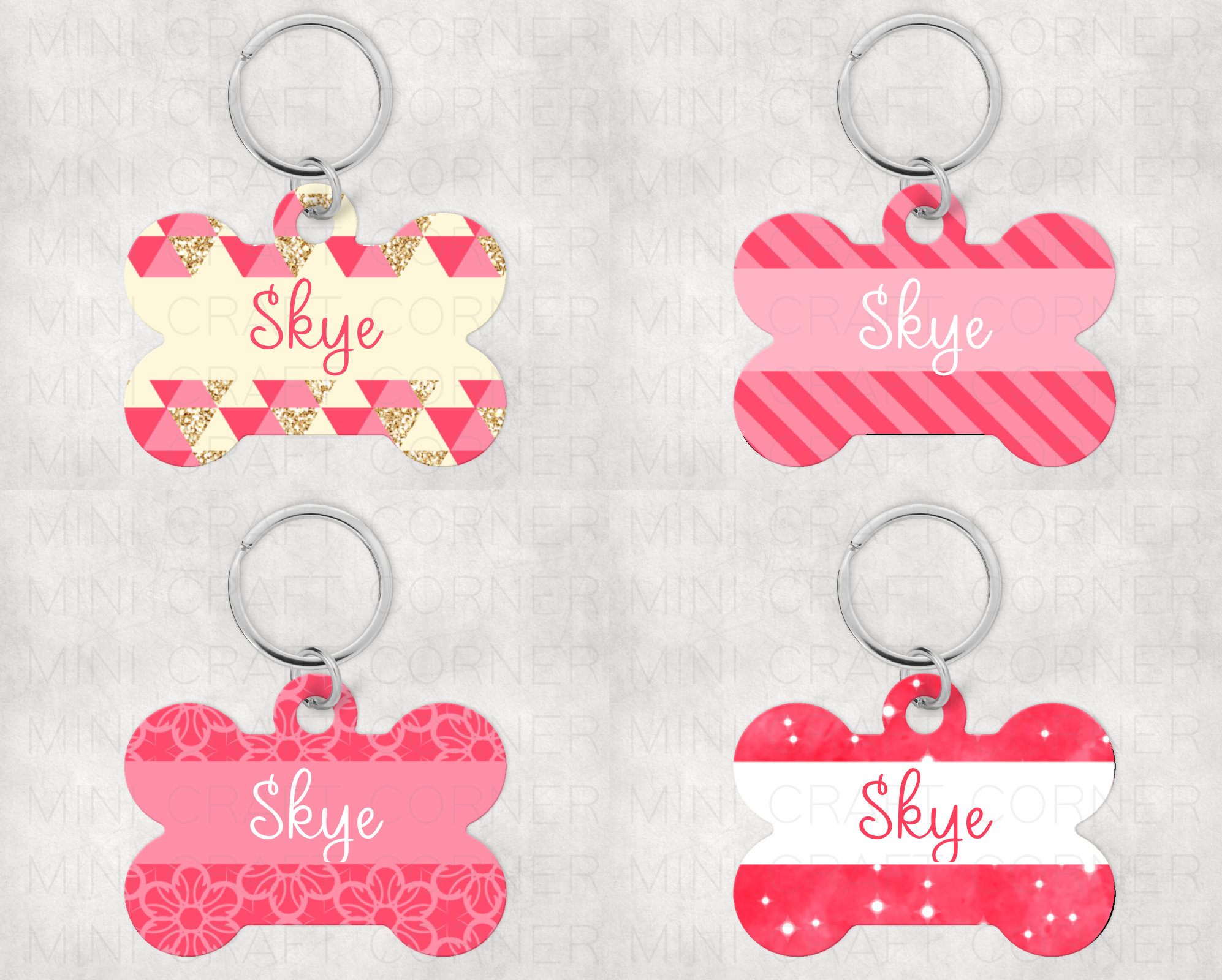 sublimation dog bone tag