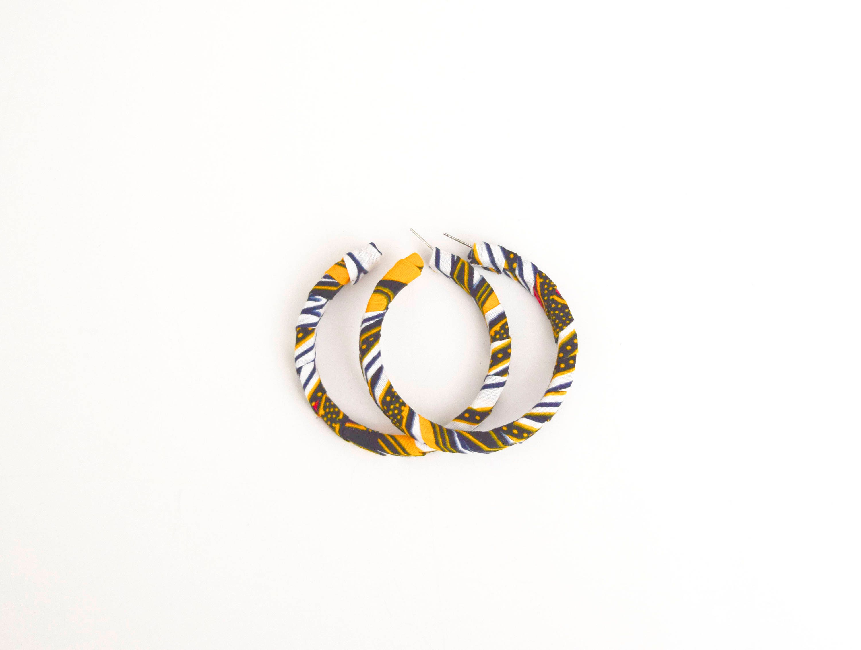 African Fabric Hoop Earrings Fabric Hoop Earrings Ankara Etsy