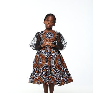 Priya Ankara fabric dress  | Robe en pagne africain  | Ankara print dress for girls | African print dress for party and wedding