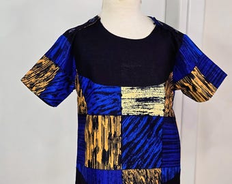 Tidjane boys&#39; Ankara shirt, African print shirt, African outfit, kids&#39; African print outfit , Ankara children’s shirt, african fabric style