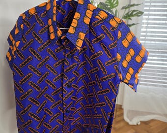 Ayo short sleeves Ankara shirt,African print shirt, African outfit, African outfit for boys, Ankara children’s shirt, african fabric style
