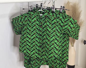 Jabari Ankara Fabric Shirt & Trouser Set - African Fashion For  Boys Outfit - Style For Children - African Print Shirt - Trouser For Boys