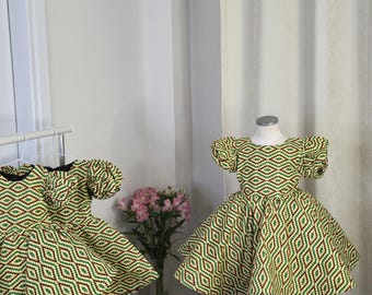 Ife Ankara Baby Dress: African Print Cotton Party Dress