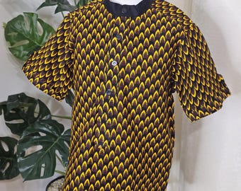 Oba boys&#39; Ankara shirt, African print shirt, African outfit, kids&#39; African print outfit , Ankara children’s shirt, african fabric style