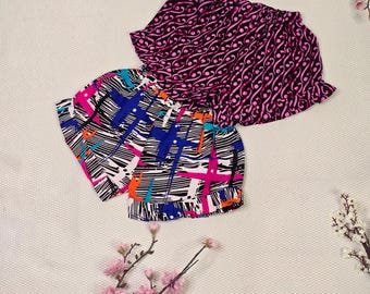 Isioma African fabric shorts for girls | Summer shorts | Shorts en tissu wax pour fille | Mode Africaine pour enfant | Kids' Fashion
