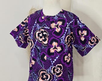 Musa Africab Print Shirt | African Print Boys’ Wear | Handmade Nigerian Cotton Shirt | Chemise en Tissu Wax Pour Enfant