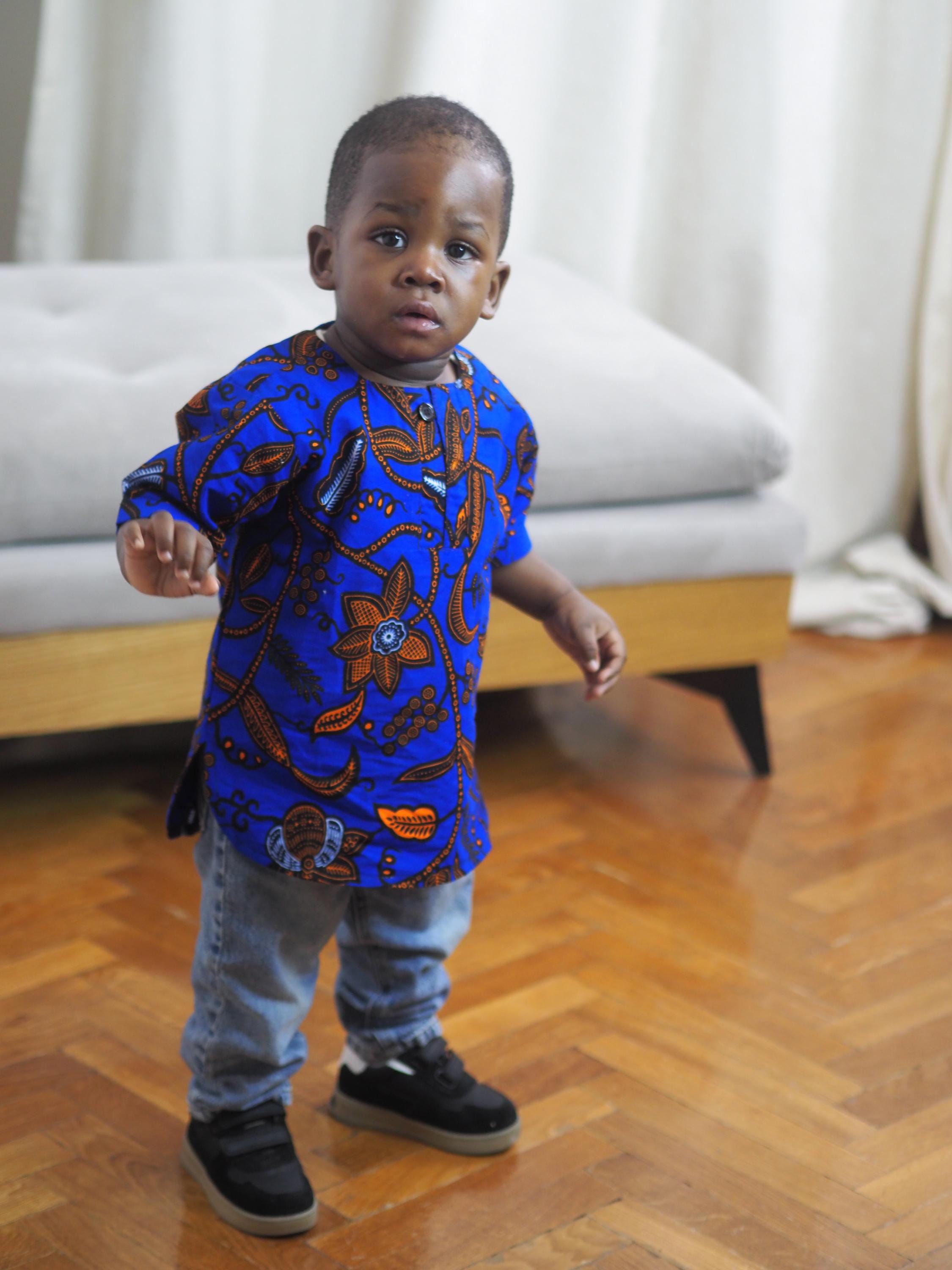 Kani kids' Ankara shirt, boys' Ankara shirt, boy Ankara fabric outfit, chemise pour garçon en tissu wax, boys' African print shirt, birthday