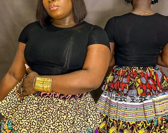 Nkechi 3 steps  African fabric skirt for women | African fashion for women | Ankara skirt for women