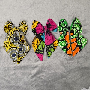 Set of 3 Ankara print hair pin | African fabric hair accessories | colorful hair accessories | Ankara hair pin| Ankara hair bows |