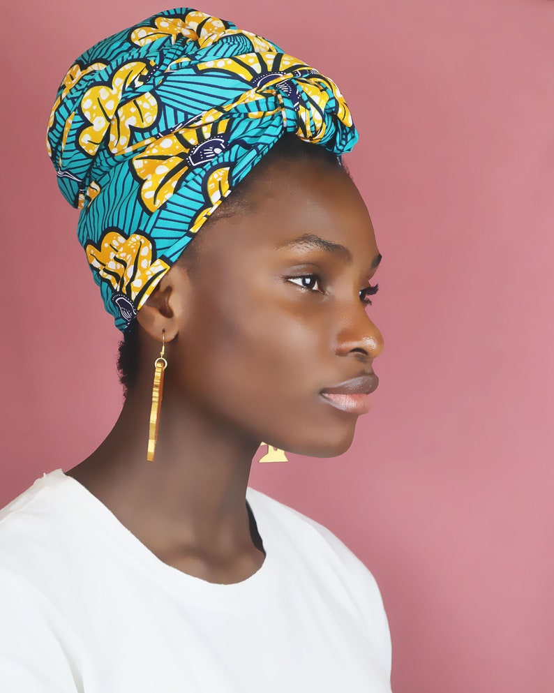 Foulard en tissu wax african fabric headwrap ankara turban | Etsy