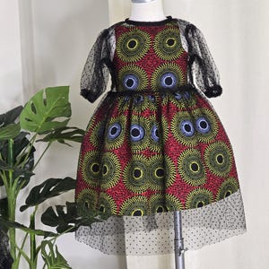 Ada african fabric dress, African print kids & toddler clothes, African style dress for girl, Ankara fabric dress for kids, kid’s fashion