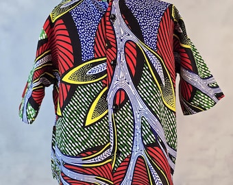 Yinka african fabric shirt for boys | Boys wear | Kids Ankara Shirt | Boys' African Print Cotton Top | Summer shirt