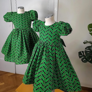 Ife african fabric dress, African clothing brand, African style dress for girl, Ankara fabric dress for kids, kid’s fashion, African print