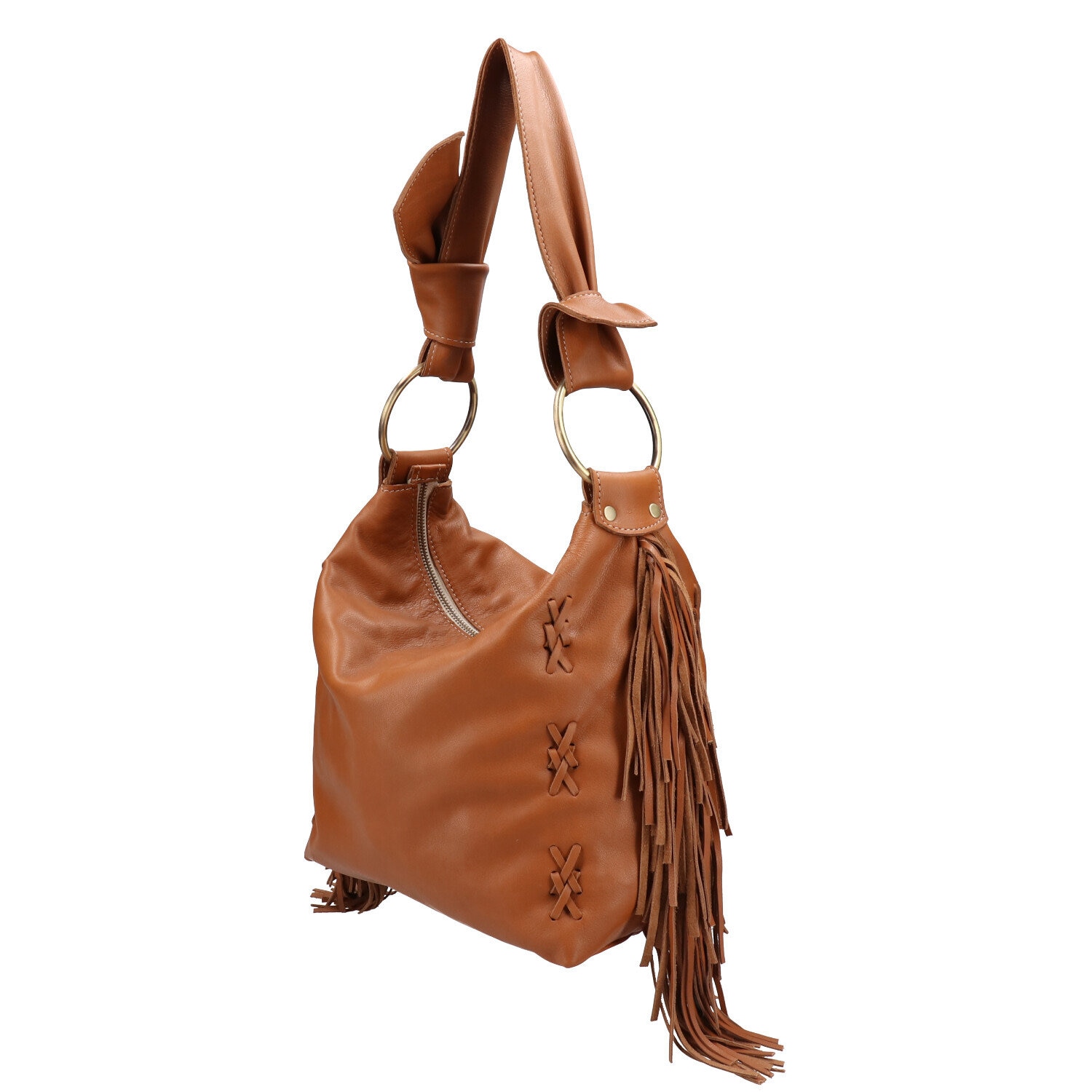 Icon - Crossbody Tote with Boho Fringe, Braided Handle – Vintage