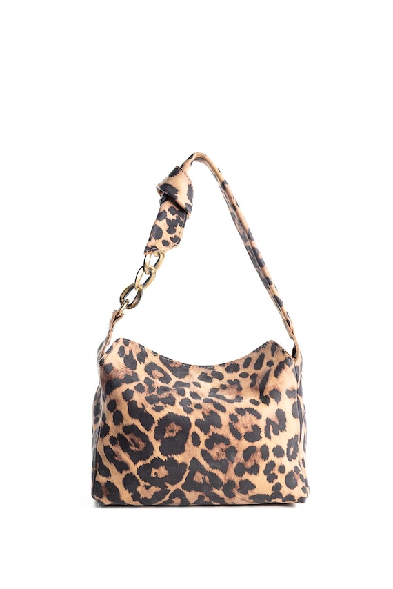 Leopard Shoulder Bag Animal Print Bag Leather Handbag Leopard Printed Bag Chain Bag Handbag for Woman Etsy