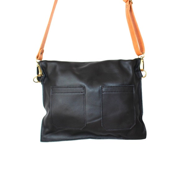 Large foldover crossbody bag top
