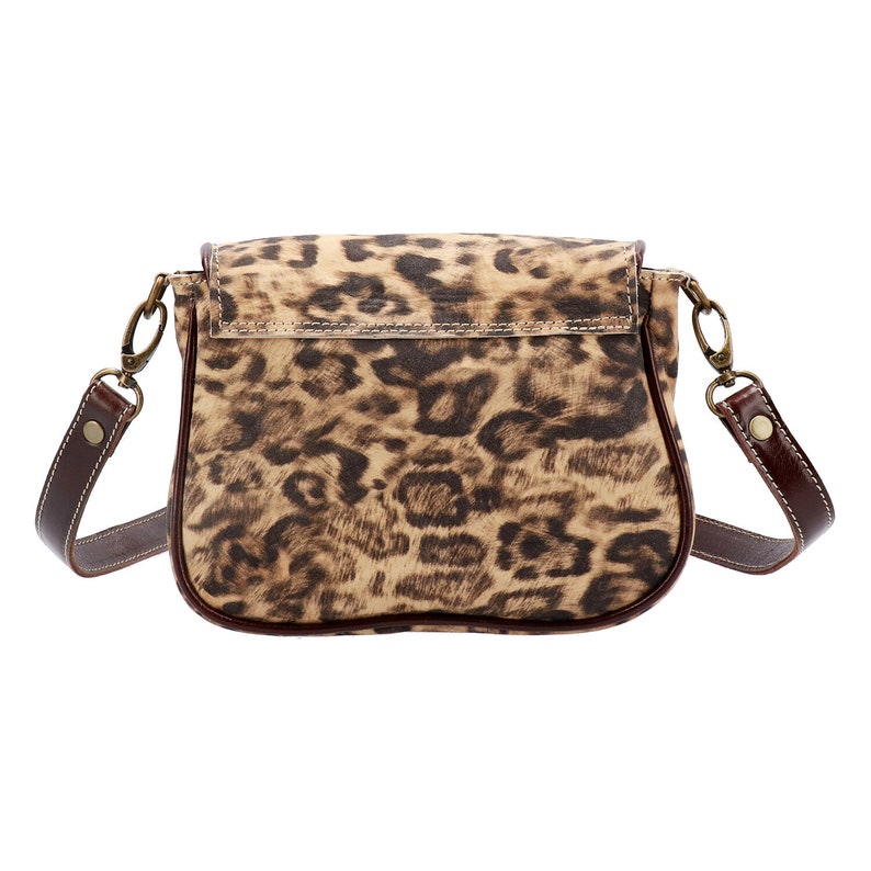Small Cross Body Bag Leopard Printed Purse Animal Print Bag Etsy