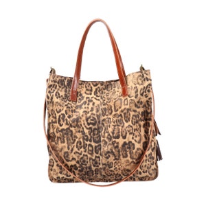 Leopard Print Bag Ideal Everyday Leather Bag - Etsy