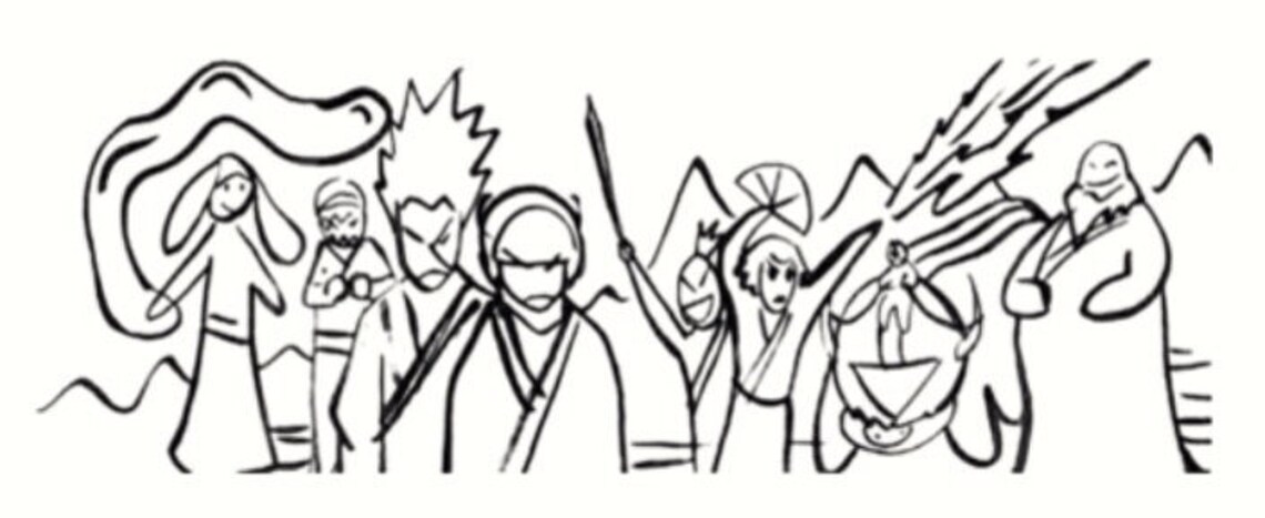Sokka's Drawing Cross Stitch Patterns Digital Download - Etsy