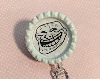 Trollface Keychain Etsy