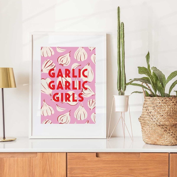 GARLIC GARLIC GIRLS, Illustrated Print